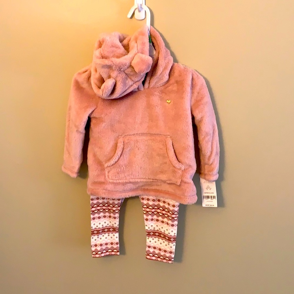 Carter’s 18month girls pants and sweater set. New